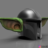 Yoda Mandalorian Helmet - Star Wars Mandalorian  - Thumbnail 4