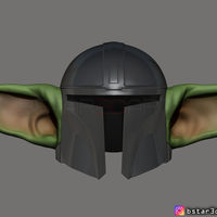 Yoda Mandalorian Helmet - Star Wars Mandalorian  - Thumbnail 5