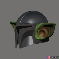Yoda Mandalorian Helmet - Star Wars Mandalorian  - Thumbnail 6