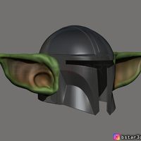 Yoda Mandalorian Helmet - Star Wars Mandalorian  - Thumbnail 12