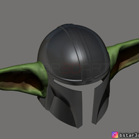 Yoda Mandalorian Helmet - Star Wars Mandalorian  - Thumbnail 13