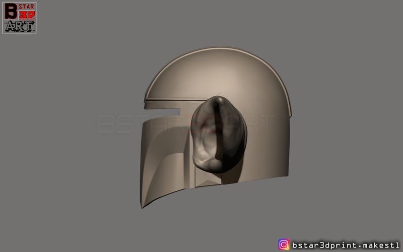 Yoda Mandalorian Helmet - Star Wars Mandalorian  3D Print 281342