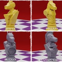 CHESS BOARD AVENGERS VS JUSTICE LEAGUE - Thumbnail 6