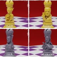 CHESS BOARD AVENGERS VS JUSTICE LEAGUE - Thumbnail 8