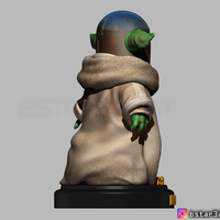Yoda Baby with Mandalorian Helmet High quality - Thumbnail 6