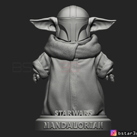 Yoda Baby with Mandalorian Helmet High quality - Thumbnail 11