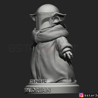 Yoda Baby with Mandalorian Helmet High quality - Thumbnail 12