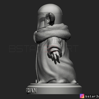 Yoda Baby with Mandalorian Helmet High quality - Thumbnail 13