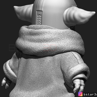 Yoda Baby with Mandalorian Helmet High quality - Thumbnail 19