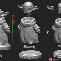 Yoda Baby with Mandalorian Helmet High quality - Thumbnail 20