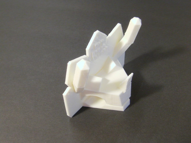 Triceratops Low Poly Dry Erase Marker Holder 3D Print 28175