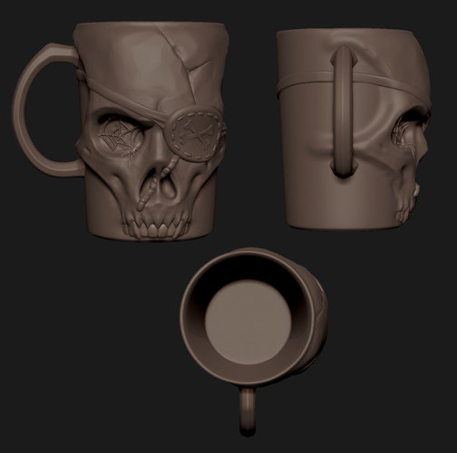 Skull cups 3D Print 281775