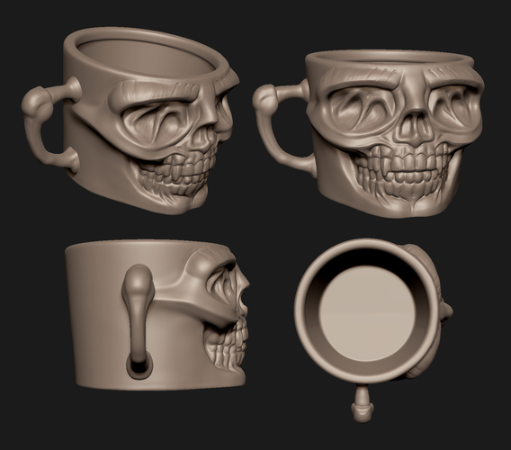 Skull cups 3D Print 281776