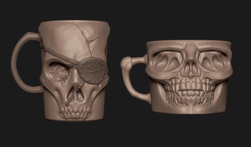 Skull cups 3D Print 281777
