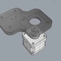 Small Creality CR-10 Nema Extruder Motor Extender Bracket 3D Printing 281889
