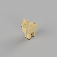 Small Minecraft Llama 3D Printing 281944