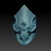 Faceless Skull Ring 2 3D print model - Thumbnail 1