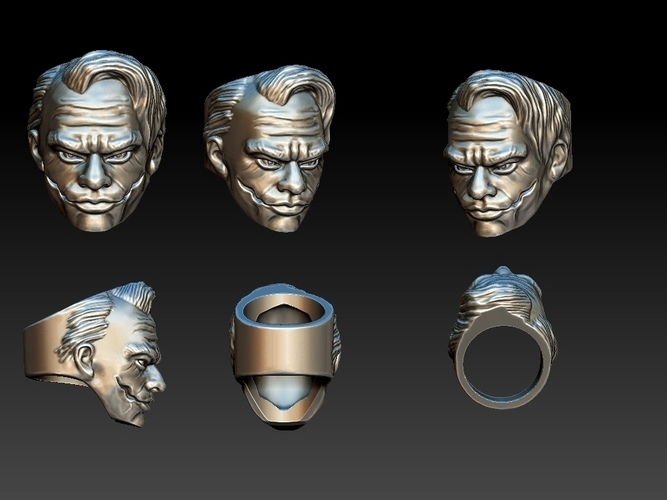 Joker Ring 3D print model 3D Print 281966