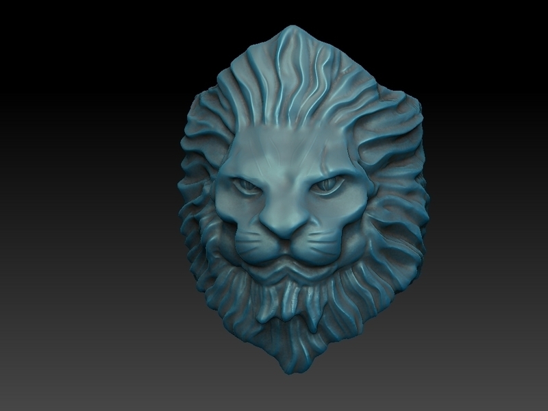 Lion Ring 3D print model