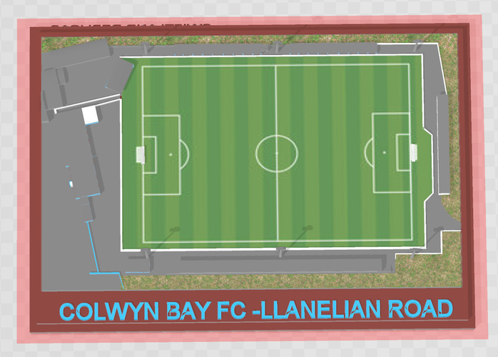 Colwyn Bay FC - Llanelian Road 3D Print 281970