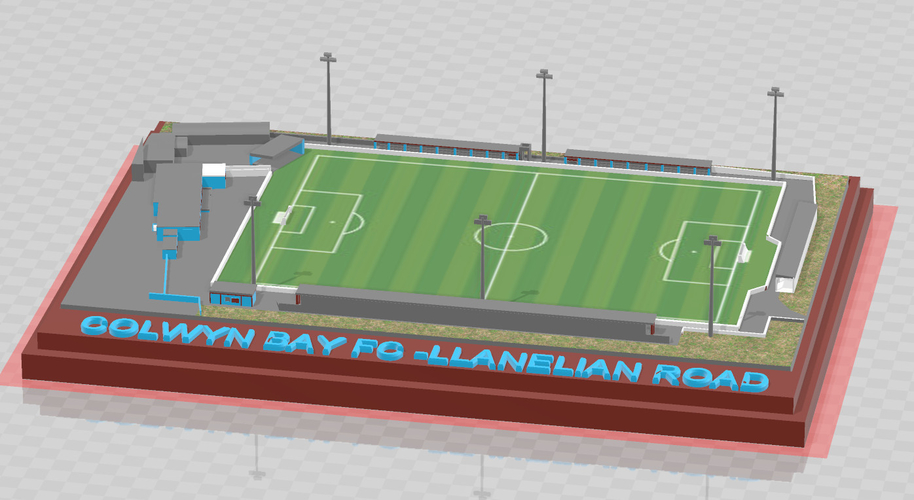 Colwyn Bay FC - Llanelian Road 3D Print 281971