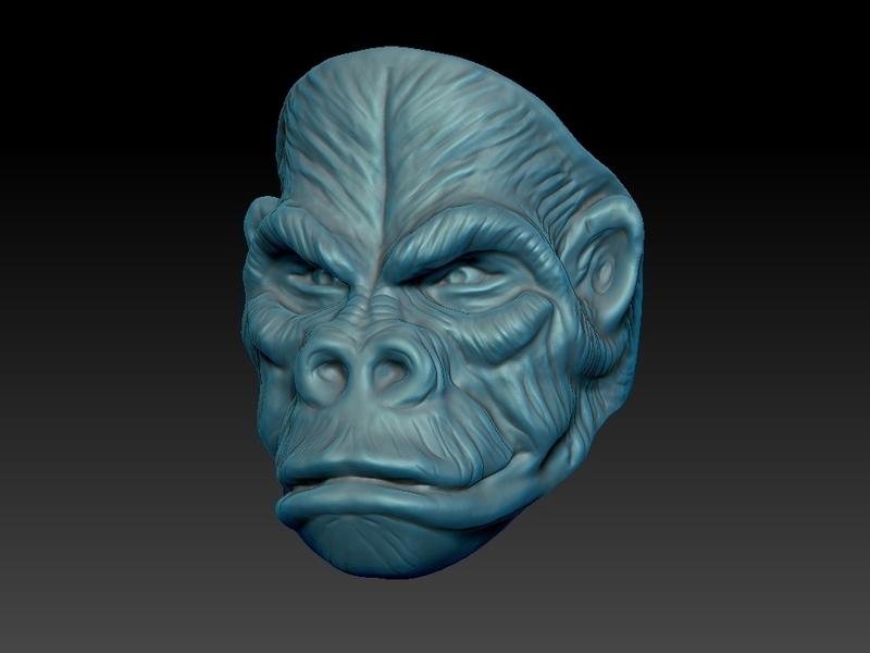 King Gorilla Ring 3D print model
