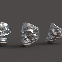 King Gorilla Ring 3D print model - Thumbnail 3