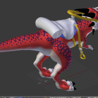 Dragon Ball Dinosaure Red Running  - Thumbnail 2