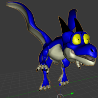 Small Dragon Ball Dinosaure Blue Fly 3D Printing 282014