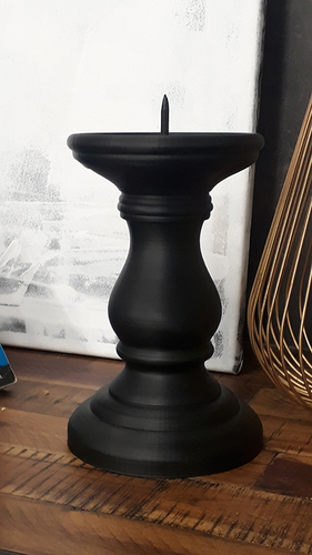 Candestick - wooden, rustic candlestick 3D Print 282128