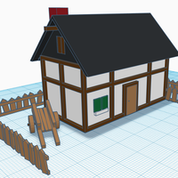 Small Simple House with Garden 3D Printing 282149