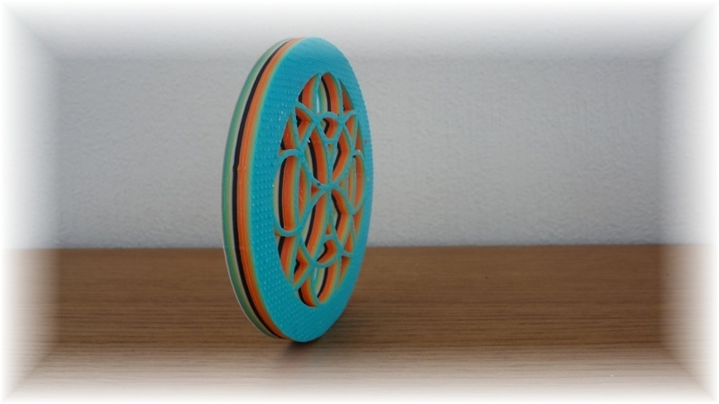 3D Colorful Flower of Life Mandala