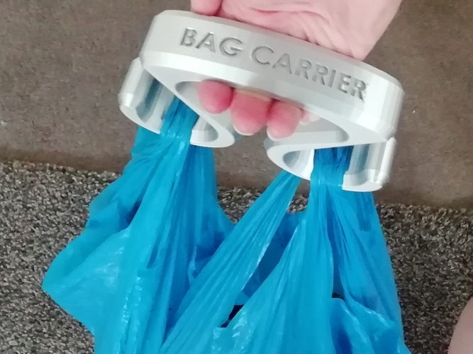3D Printed plastic bag carrier by estoylopez | Pinshape