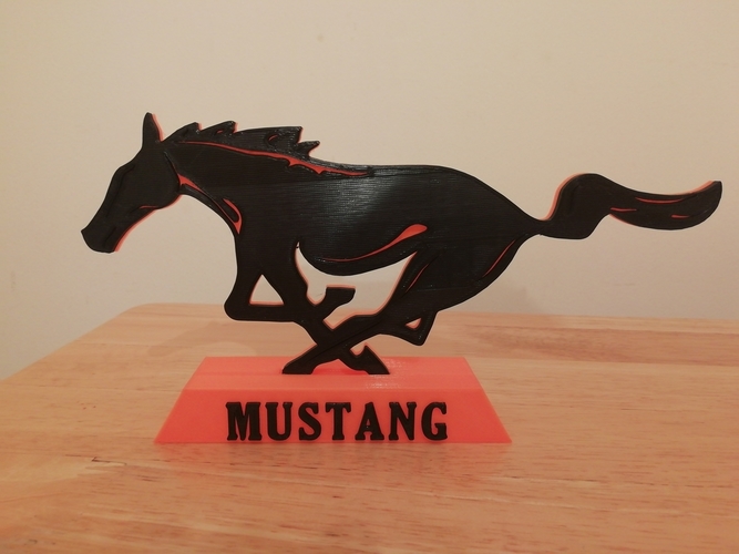 mustang ornament 3D Print 282272