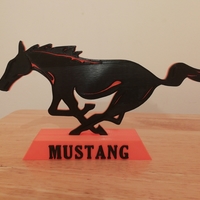 Small mustang ornament 3D Printing 282272