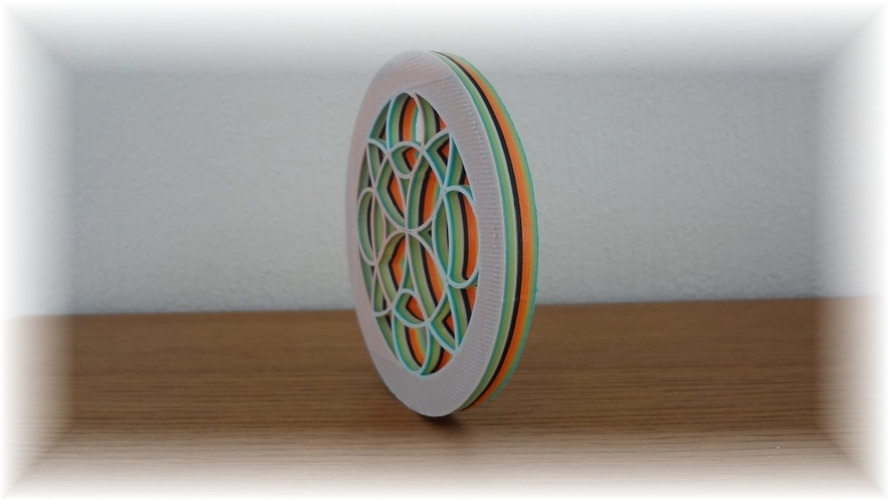 3D Colorful Flower of Life Mandala 3D Print 28229