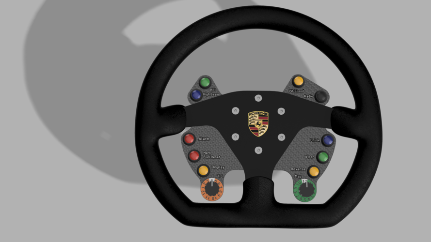 DIY PORSCHE 911 GT3 Fiber SABELT Steering Wheel