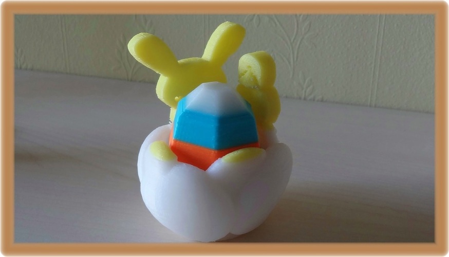  Tulip shaped egg-shell with Easter attributes 3D Print 28245