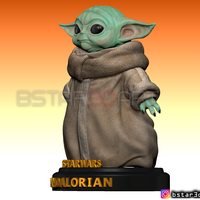 Yoda Baby - Mandalorian Star wars - High quality  - Thumbnail 2
