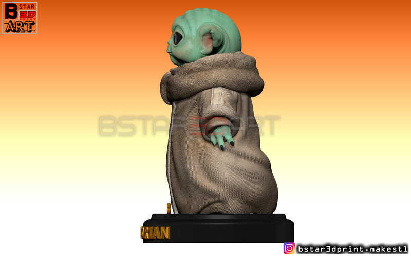 Yoda Baby - Mandalorian Star wars - High quality  3D Print 282496