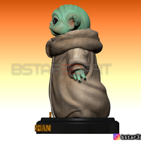 Yoda Baby - Mandalorian Star wars - High quality  - Thumbnail 3