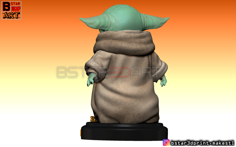 Yoda Baby - Mandalorian Star wars - High quality  3D Print 282497