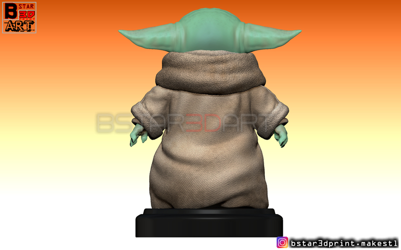 Yoda Baby - Mandalorian Star wars - High quality  3D Print 282498