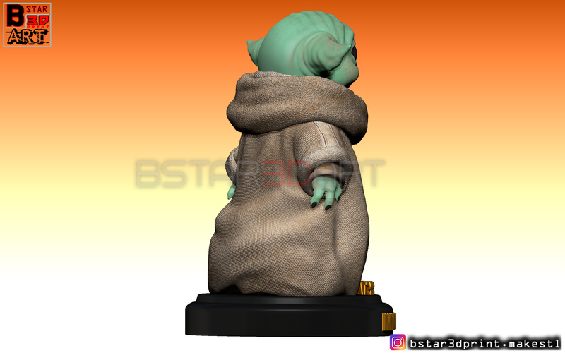 Yoda Baby - Mandalorian Star wars - High quality  3D Print 282499