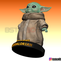 Yoda Baby - Mandalorian Star wars - High quality  - Thumbnail 8
