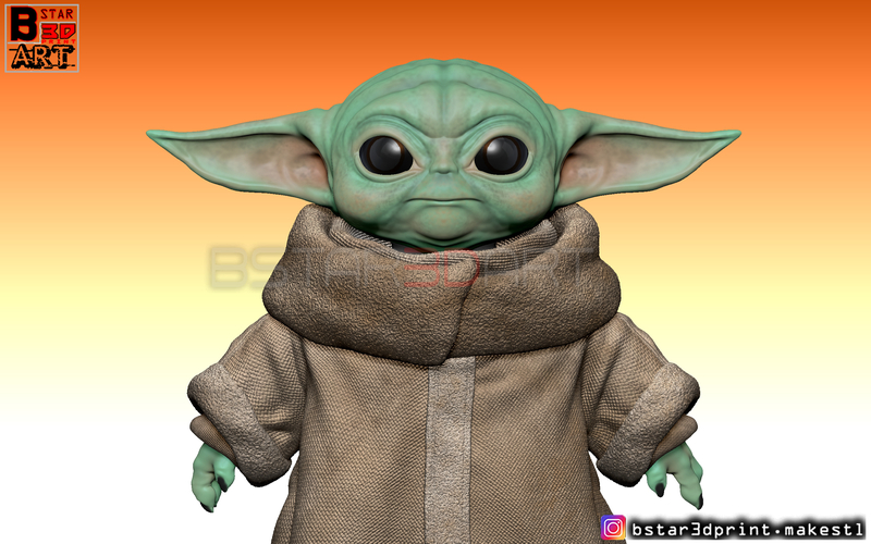 Yoda Baby - Mandalorian Star wars - High quality  3D Print 282503