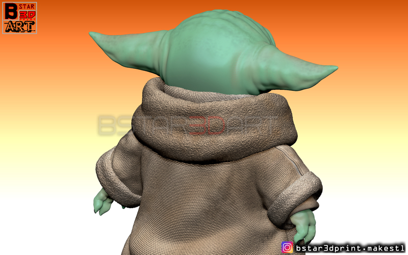 Yoda Baby - Mandalorian Star wars - High quality  3D Print 282504