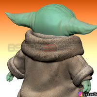 Yoda Baby - Mandalorian Star wars - High quality  - Thumbnail 11
