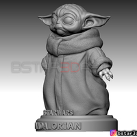 Yoda Baby - Mandalorian Star wars - High quality  - Thumbnail 13