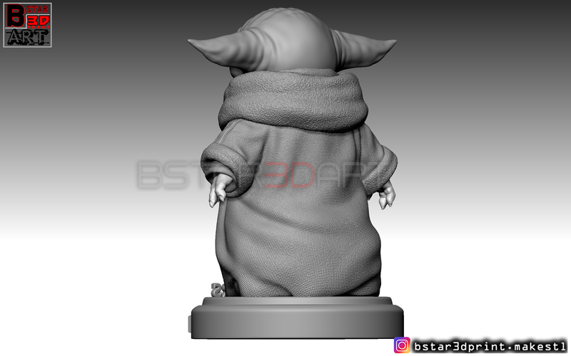 Yoda Baby - Mandalorian Star wars - High quality  3D Print 282508
